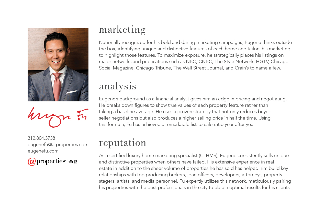 About Me - Eugene Fu - Streeterville Real Estate Agent ...