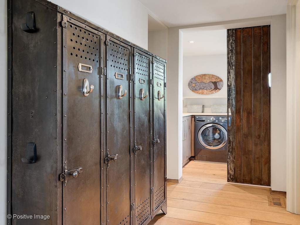 132 S Park Avenue Hinsdale, Illinois 60521 - Built-in Lockers Outside of Laundry Room