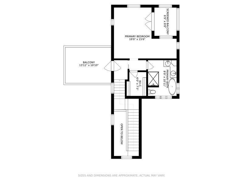 900 North Drive New Buffalo, Michigan 49117 - Upper Floor Plan